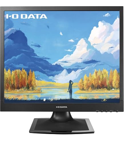 Amazon.co.jp: I-O DATA 19型スクエア液晶ディスプレイ ブラックLCD